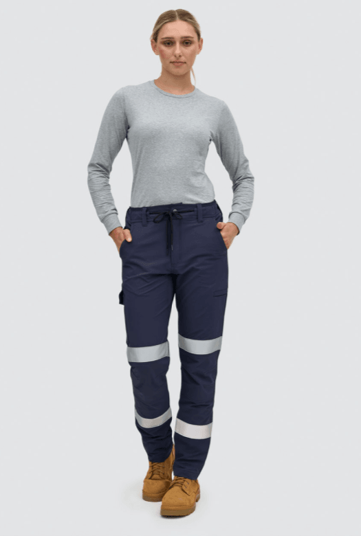 Thumbnail Unisex DWR Water Repellent Flexi Work Pants with Tapes Thumbnail Unisex DWR Water Repellent Flexi Work Pants with Tapes
